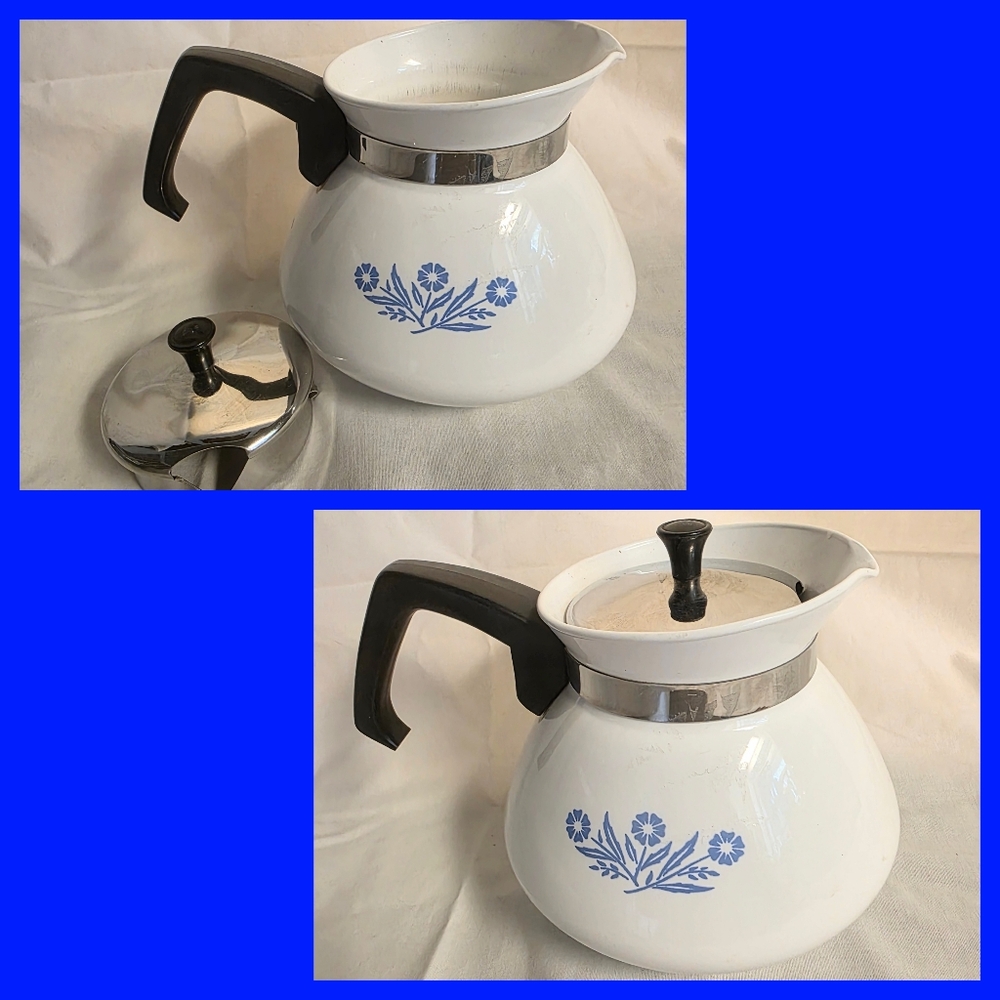VINTAGE EUC CORNING WARE TEAPOT 6 CUP